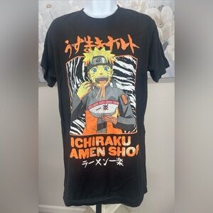 Men's Naruto: Shippuden Ichiraku Ramen T-Shirt Color Black Size S.